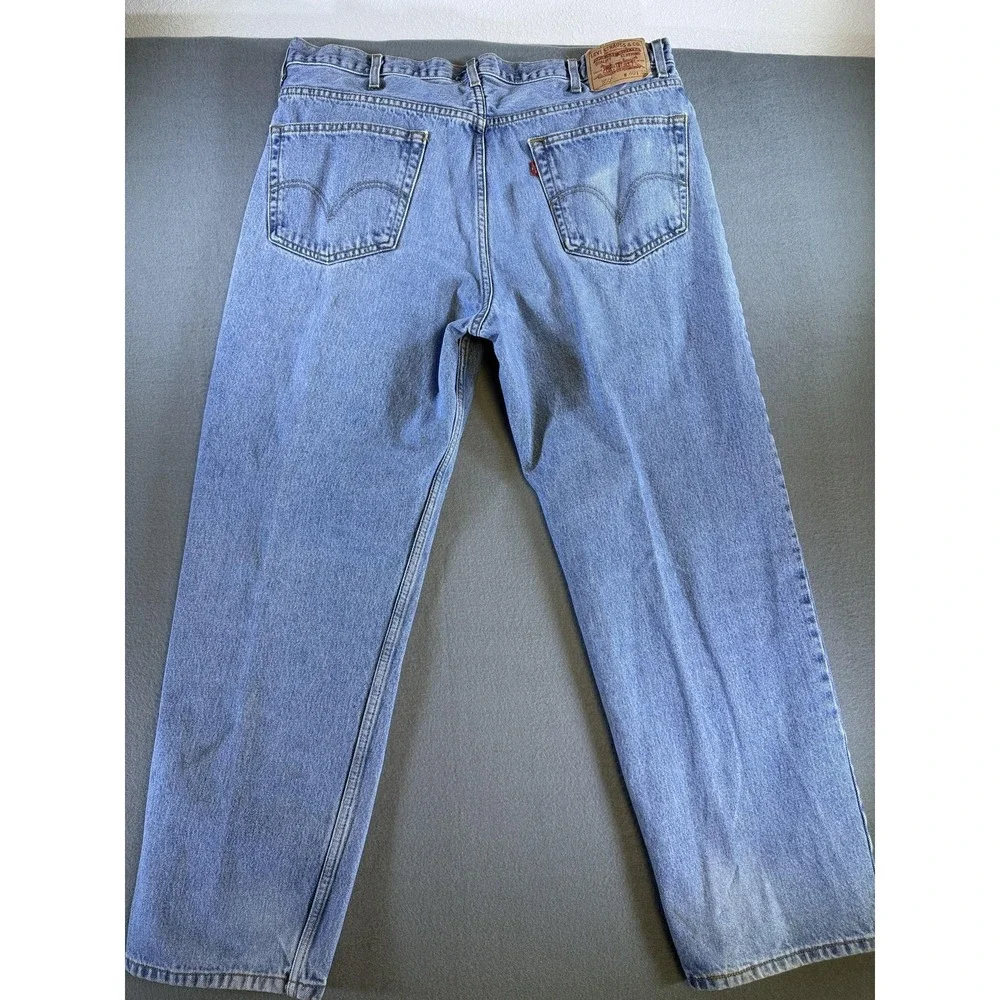 Y2k Levi's 550 Jeans Mens‎ 40x30 Light Wash Blue Relaxed Tapered Denim Casual